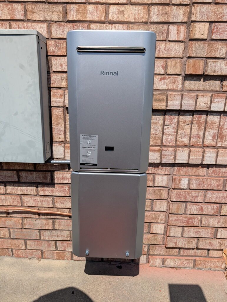 Tankless Gas Water Heater conversion installed in Rosewood NC