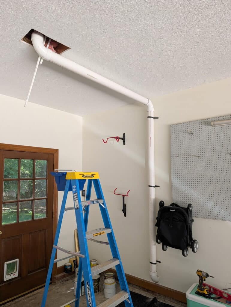 Laundry room relocation project in Raleigh NC