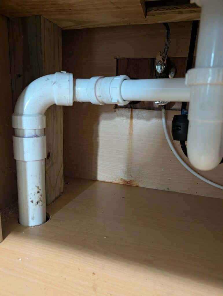 Kitchen sink drain line replaced in Goldsboro NC