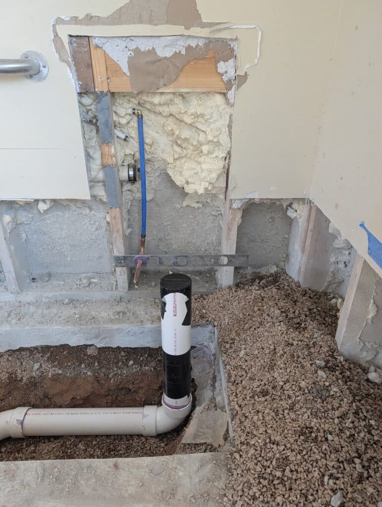 Sewer drain and toilet relocation in Chapel Hill NC