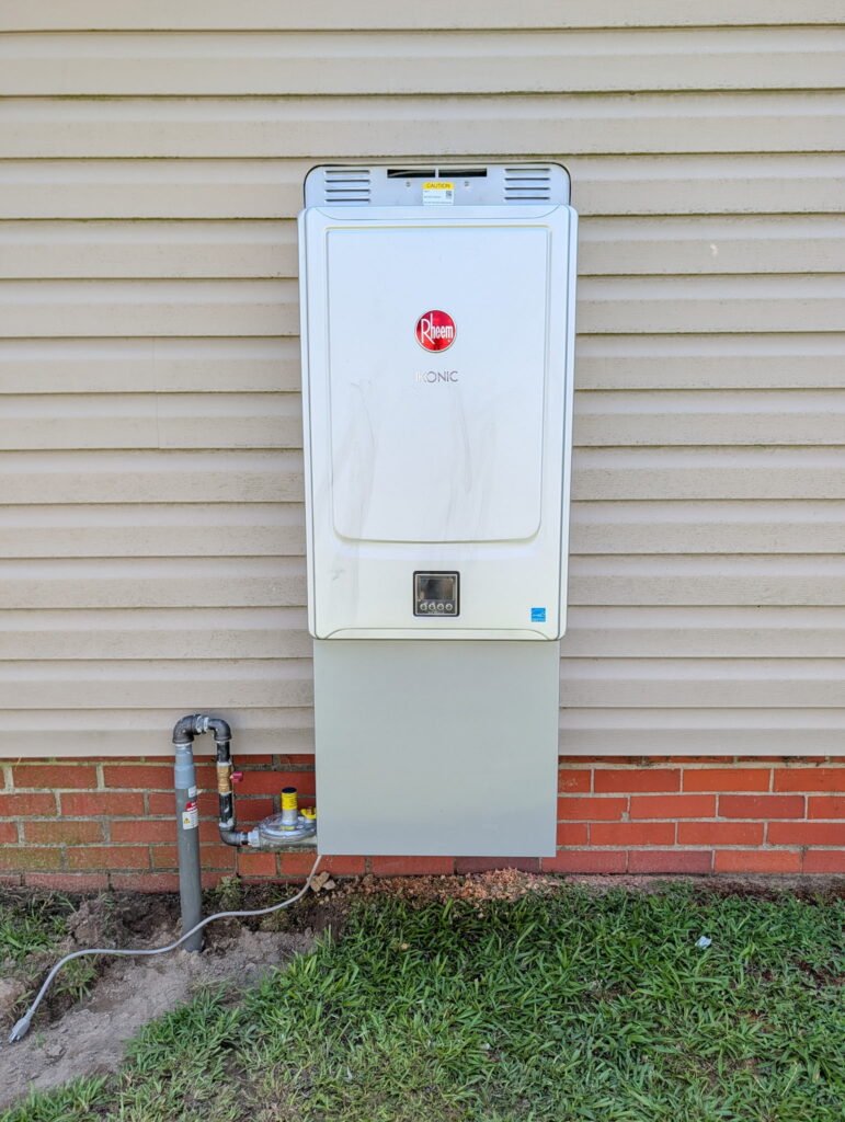 Tankless water heater installed in Goldsboro NC