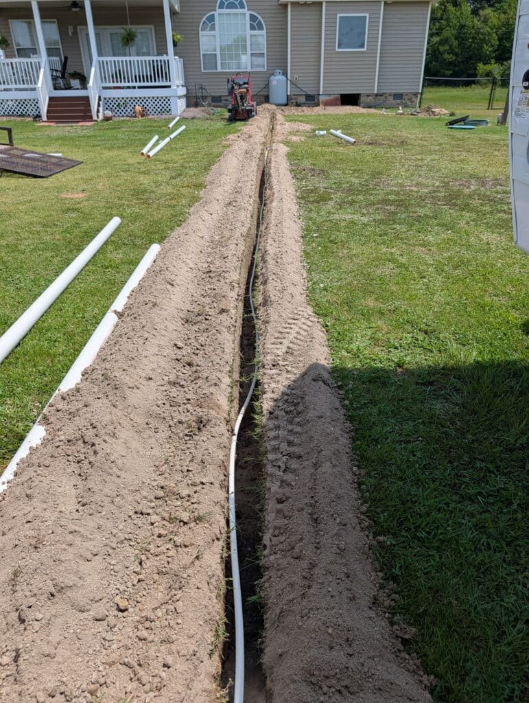 Water and sewer line installed in Wayne County NC