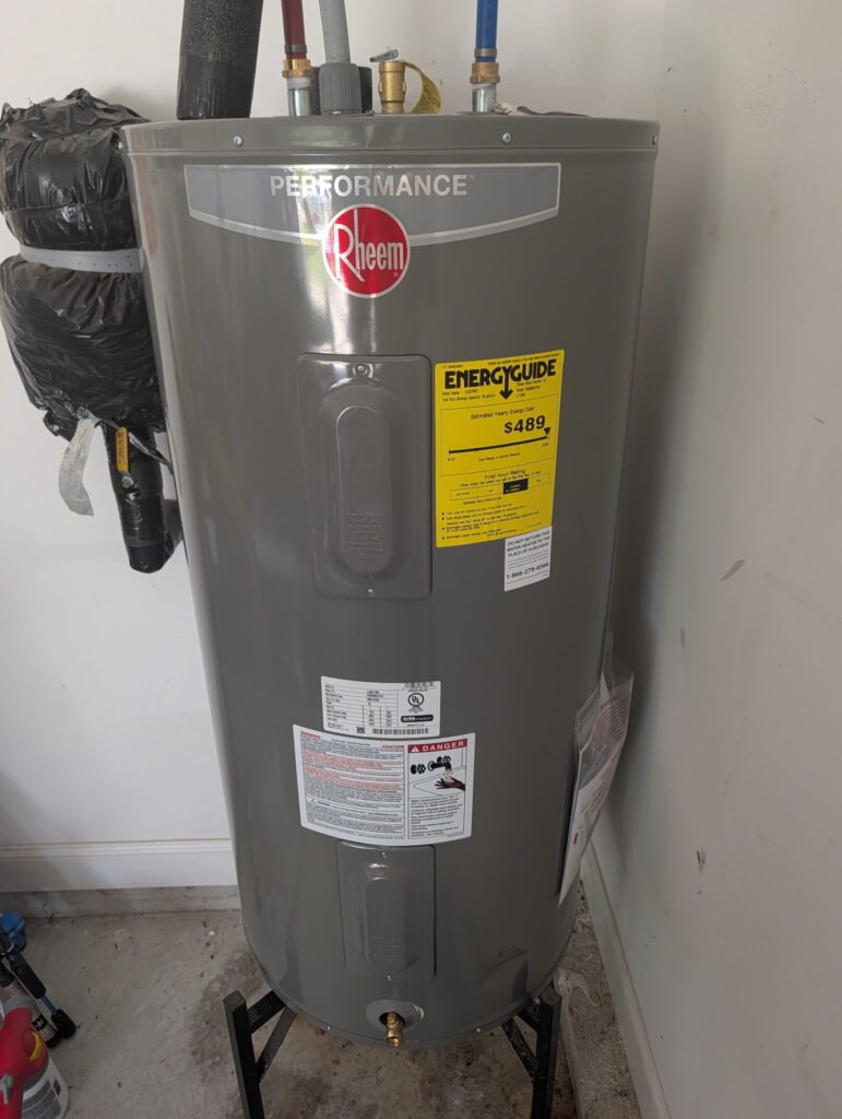 Water Heater replaced in Wayne County NC